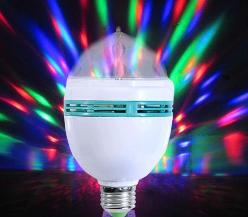 whole 4pcs/lot sound activated led e27 rgb bulb led 3w stage lamp spot bulb christmas decoration 85-265v