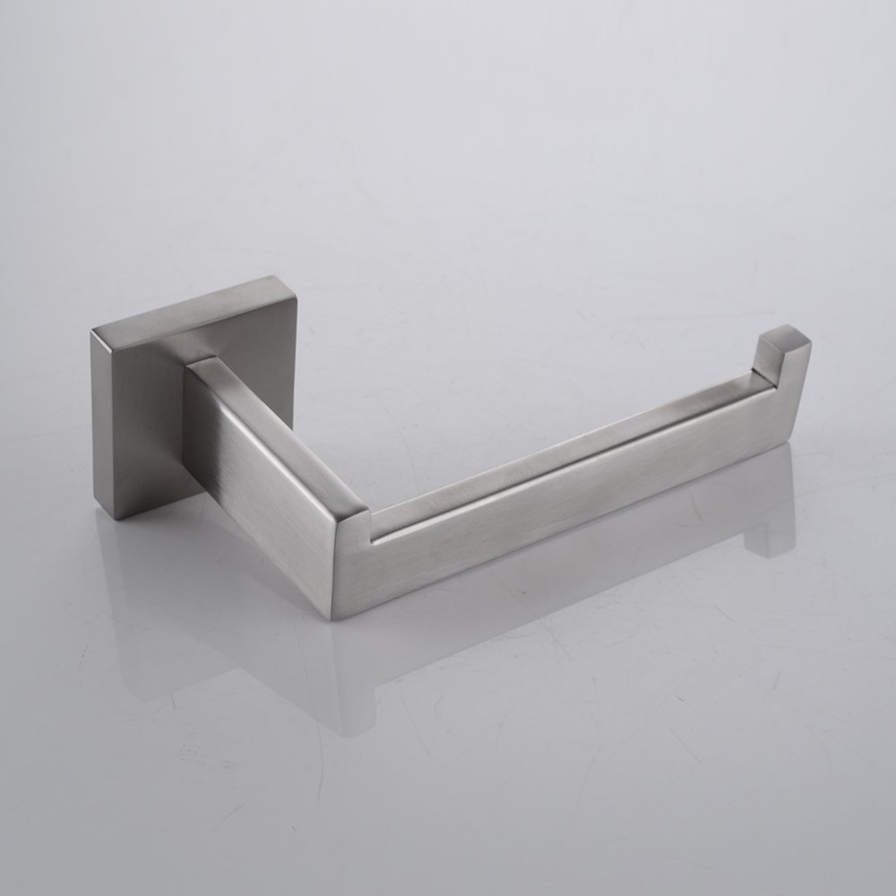 bathroom toilet paper holder wall mount 2-pack polished stainless steel