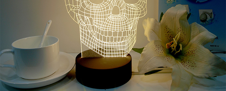 2015 human skeleton 3d table lamp lamparas de mesa bedroom lamp abajur para quarto luminaria led table desk lamp light