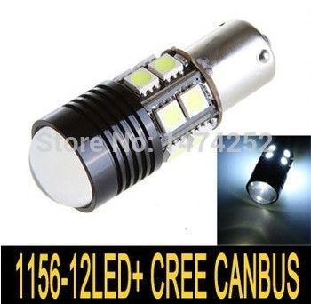 1156 ba15s white cree r5 & 5050 smd 12 leds turn signal bulb reverse backup led light vehicle tail lamp