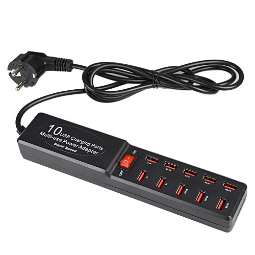 2015 super speed 10 port multi-use power adapter usb charger 8a output usb wall charger travel ac charger for phone tablet
