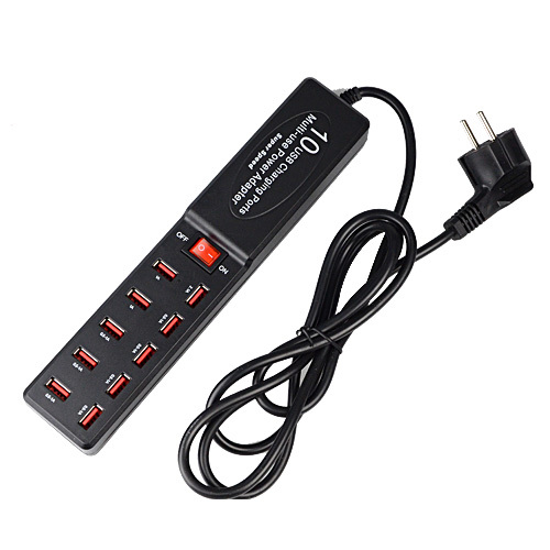 2015 super speed 10 port multi-use power adapter usb charger 8a output usb wall charger travel ac charger for phone tablet