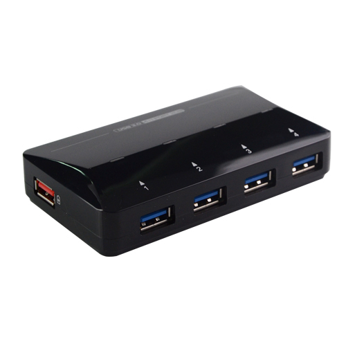 high speed 4 port usb 3.0 hub with eu/us/uk/au power adapter cable portable usb hub for apple macbook air pc laptop