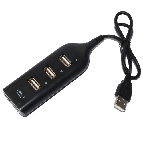 high speed mini 4 ports usb 2.0 hub 60cm cable length usb hub converter adapter for pc computer laptop peripherals accessories