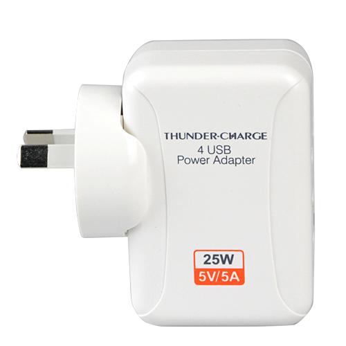 universal 25w 5a 4 port usb eu/us/uk/au plug portable usb home travel wall ac power charger adapter for iphone ipad samsung