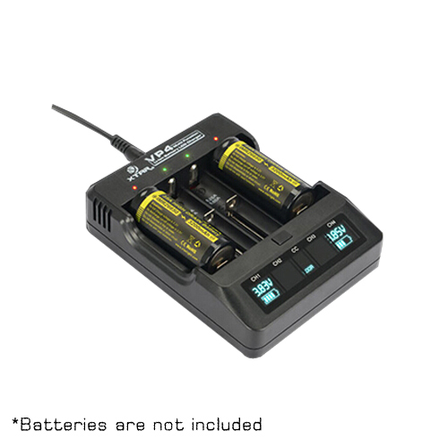 xtar vp4 universal charger lcd display battery charger fit li-ion/lifep04/ni-mh/ni-cd smart batteries charging