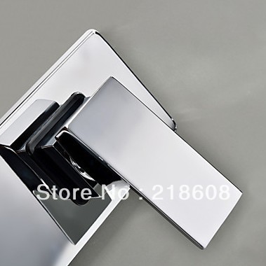 square wall mounted water tap bathroom faucet mixer
