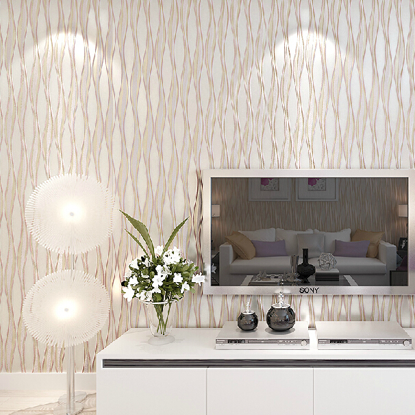 3d embossed wallpaper modern wave striped wall paper murals for living room 5 colors white yellow wallpaper
