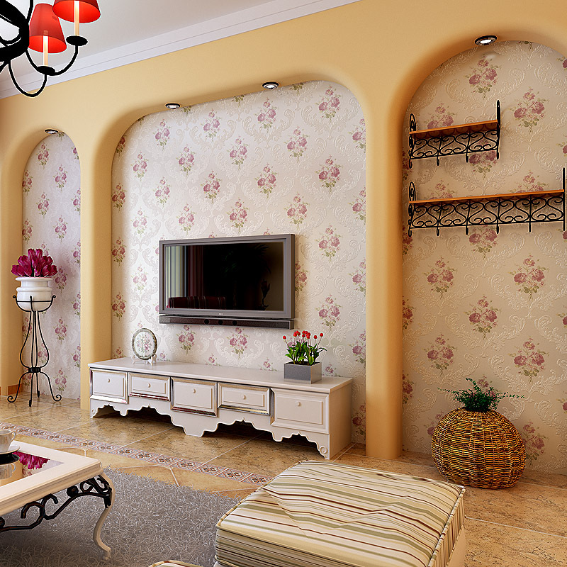 floral wallpaper for walls 3d wall paper flocking glitter wallpaper livingroom girl bedroom beige and white wall papers