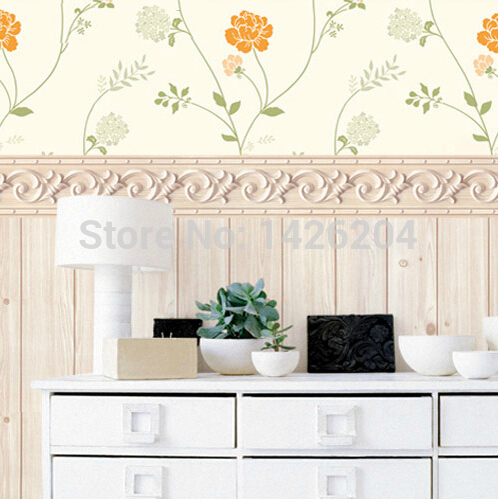 3d pvc self-adhesive wallpaper 0.108m*5m wall listello bedroom stickers waist line waterproof border crural line