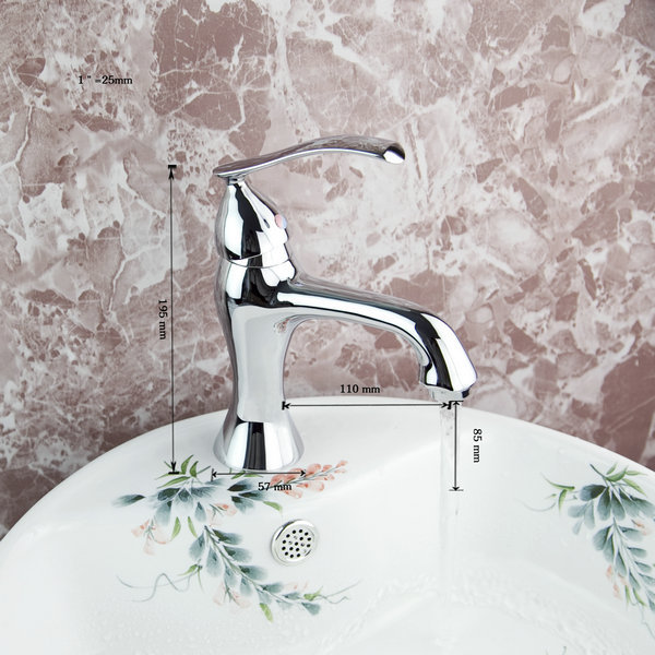 e_pak 8037 newly single handle chrome finish bathroom basin sink mixer tap faucet