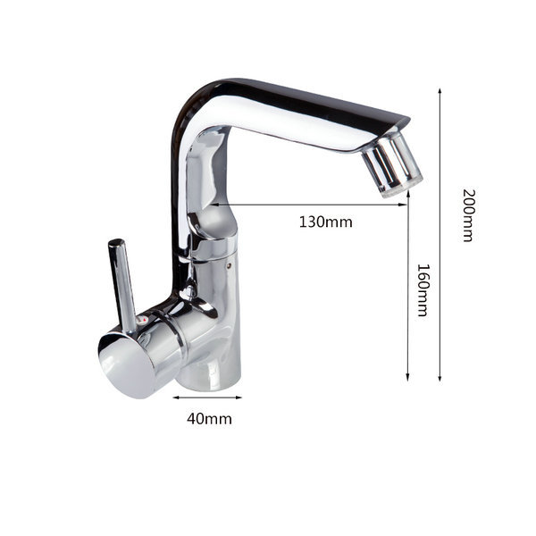 e-pak 8043/9 led colors changing single handle no need battery chrome finishbathroom basin mixer tap faucet
