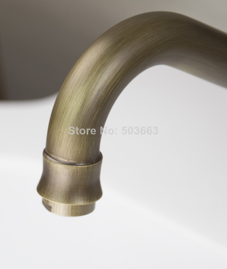 e-pak 8644/12 short kitchen sink antique brass bathroom basin sink deck mount tap vanity vessel single handle mixer tap faucet