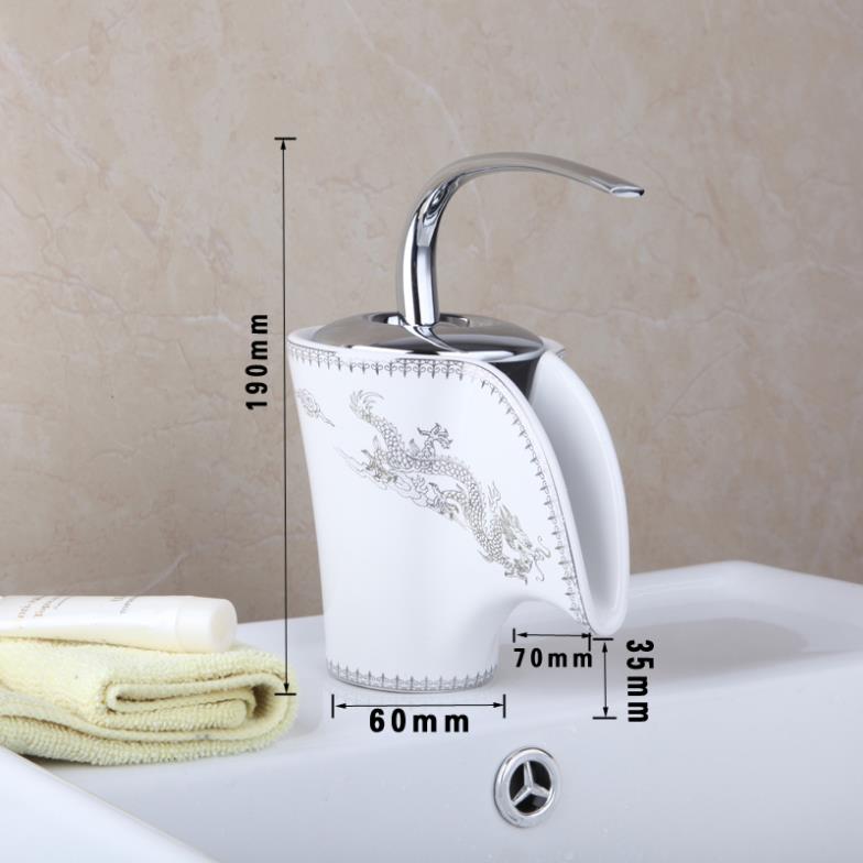 e-pak unique design single handle single hole ceramic spout l92686 bathroom basin sink faucet