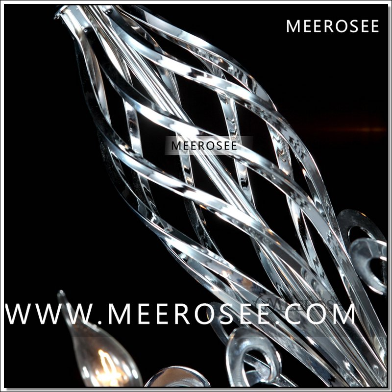 victoria 6 arms modern chrome chandelier crystal light fixture lustre hanging lamp for lobby foyer md88031 d650mm h610mm