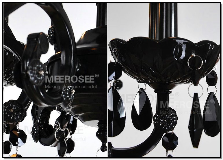 vintage black 10 arms chandelier crystal light fixture large american wrought iron french style chandelier drop light md2520 l10