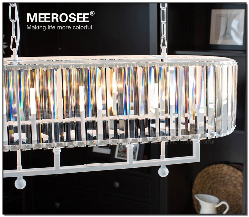 vintage french glass chandelier rectangle light fixture black or white cottage american lustre suspension light hanging lamp