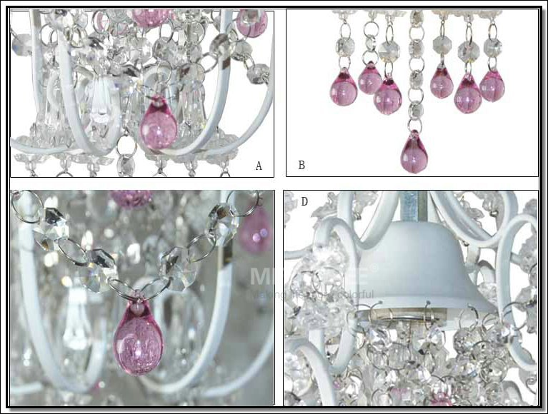 vintage mini crystal chandelier light fixture cottage princess crystal lamp lustre light for bedroom